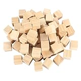 120 Stück Holz Würfel 20mm Kleine Holzwürfel Natürliche Blanko DIY Holzblöcke Holz Quadrat Holzklötzchen zum Basteln Holzquadratblöcke Holzklötze für DIY Malen Handwerk Dekoration Zahlen (20mm)