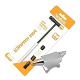 HemBorta® Mini-Amboss & Schmuckhammer-Set mit 490g kleinem Doppelhorn-Amboss & Juwelier-Hammer, Miniatur-Amboss & Hammer-Set für Schmuck & Modellbau