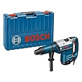 Bosch Professional Bohrhammer GBH 8-45 DV (1500 Watt, 12.5 Joule Schlagenergie, SDS-max, Bohr max. 125 mm, Vibration Control, inkl. Fetttube, Zusatzhandgriff, Hammer Bohr, im Koffer)