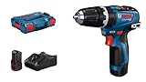 Bosch Professional 12V System Akku Schlagbohrschrauber GSB 12V-35 (Drehmoment hart/weich 20/35 Nm, inkl. 2x 3.0Ah Akku, Ladegerät GAL 12V-40, L-BOXX)