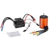 Brushless Motor mit 60A ESC Combo Set für 1/10 RC Auto-LKW Upgrade-Wasserdichte 3650