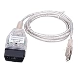 Auto-Diagnosewerkzeugkabel, K + Dcan Obd2 USB-Kabelschnittstelle mit Schalterersatz Interface OBD Schnittstellenkabel für Serie 1 E81 E82 E83 E87 E88 20042011 Kfz-Motorcode SCA