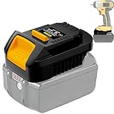 NUOGEDZ Akku Adapter für Makita auf Dewalt 20V Akku, Convertierung für Makita 18V BL1830 Akku auf für Dewalt 20V Akku mit USB Ladung, Work for Dewalt 20V Max Lithium-ion Werkzeug