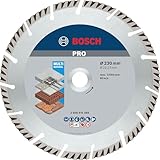 Bosch Accessories Professional Diamanttrennscheibe Standard for Universal (Beton und Mauerwerk, 230 x 22,23 mm, Zubehör Winkelschleifer)