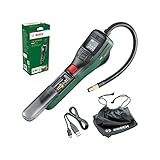 Bosch elektrische Fahrradpumpe/Luftpumpe/Mini Kompressor EasyPump (3,0 Ah Akku, 3,6 Volt, Autostop-Funktion, 150 PSI, 10,3 bar, LED, über USB-C wiederaufladbar, im Karton)