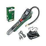 Bosch elektrische Fahrradpumpe/Luftpumpe/Mini Kompressor EasyPump (3,0 Ah Akku, 3,6 Volt, Autostop-Funktion, 150 PSI, 10,3 bar, LED, über USB-C wiederaufladbar, im Karton)