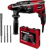 Einhell Bohrhammer TC-RH 620 4F Kit (620 W, pneumatisches Schlagwerk, 2,2 J Schlagstärke, Hammerbohren, Bohren, Meißeln mit & ohne Fixierung, SDS-Plus, Dauerlaufarretierung)