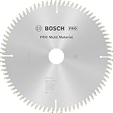 Bosch 1x PRO Multi Material Kreissägeblatt für Kabel-Kapp‑ und Gehrungssägen (für Aluminium, Kunststoff, Ø mm, Professional Zubehör Kapp- und Gehrungskreissäge)