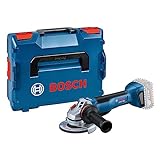 Bosch Professional 18V System Akku Winkelschleifer GWS 18V-10 P (inkl.Zusatzhandgriff, Schutzhaube, Schnellspannmutter, Aufnahmeflansch, L-BOXX-Einlage, L-BOXX, ohne Akku/ Ladegerät)