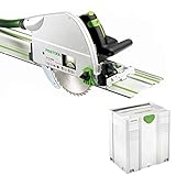 FESTOOL TAUCHSÄGE TS 75 EBQ-PLUS-FS 230V im neuen T-LOC Systainer mit Führungsschiene FS1400