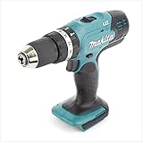 Makita Akku-Schlagbohrmaschine DHP453 Solo 18 V, Schwarz,blau, Batteriebetrieben