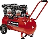 Einhell Kompressor TE-AC 50 Silent (1500 W., max. 8 bar, 50 l-Tank, 270 l/min Ansaugleistung, Motordrehzahl 1450 min^-1, Druckminderer, Manometer, ölfrei)