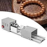 MIIWWOWO Drehbank Mini Drehmaschine Metall Drehbank 100W Drechselbank für Holz, Feindrehmaschine Buddha Perle Drehbank Holz Drehmaschine Mini DIY Holzbearbeitung Drehbank