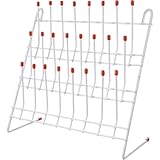 Zghhc Röhrchen-trockengestell, Labor-abtropfgestell, Glaswaren, Becher-trockenhalter, Stahldraht-Test, Wandmontage, Baumständer, Reinigungsrahmen, Werkzeug, 24 Klammern, Flaschen-trockengestell