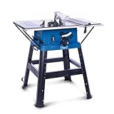 Scheppach Tischkreissäge HS254 mit Softstart | Schnitthöhe 85mm | 2200W / 230V | 880mm Tischhöhe | XXL-Tischgröße mit Verbreiterung 630x935mm mit Skala | inkl. Untergestell Querschneidlehre & Anschlag