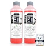 PURIVITA - Universal Entkalker Kaffeevollautomat (2x 750ml) Entkalker Kaffeemaschine für ALLE gängigen Marken - 2 Flaschen