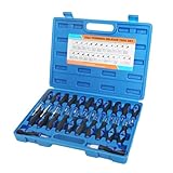 VKALTUL Auspinnwerkzeug kfz Set23-tlg terminal Removal Tool kit, Pin Werkzeug KFZ Stecker terminal ausbauwerkzeug mit Gummigriff Stärke Edelstahlspitze für Autoreparatur/Heimwerken