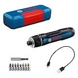 Bosch Professional Akkuschrauber Bosch GO 3 (inkl. 8-teiligem Bit-Set, Bitaufnahme, USB-C-Kabel, Mini-Koffer)