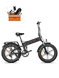 ENGWE E-Bike Herren E-Faltrad Klapprad mit 48V 13Ah herausnehmbarer Akku, 250W Elektrofahrrad 20'×4.0' Fat Tire 7-Gang-All-Terrain ebike Einer Reichweite von 100 km (Reines Schwarz)