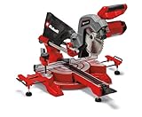 Einhell Zug-Kapp-Gehrungssäge TC-SM 216 (1600 W, max. 65 mm x 305 mm Schnitttiefe/-breite, Ø 216 mm Sägeblatt, Zugfunktion, Drehtisch mit Schnellverstellung, Laser)