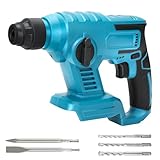 Bohrhammer Für Makita 18 V Akku, Bürstenlos Kabellos Elektrische BohrmaschinenHämmer, 2,5 J, 1200 U/min, 4500 Bpm, 2 Anwendungsmodi