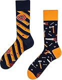 Many Mornings Unisex The Handyman Mismatched Socken, Multicolor, 43-46