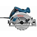 Bosch Professional Kreissäge GKS 190 (Leistung 1400 Watt, Kreissägeblatt: 190 mm, Schnitttiefe: 70mm inkl. HM-Kreissägeblatt, Absaugadapter, Parallelanschlag, Sechskantstiftschlüssel)