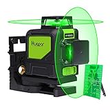 Huepar 902CG 2 x 360 Kreuzlinienlaser Grün, 360 Grad Linienlaser Selbstnivellierenden Laser Level mit Pulsfunktion, Umschaltbar Zwei 360°-Laserlinie, 25m Arbeitsbereich, inkl. Magnetische Halterung