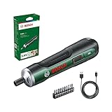 Bosch Akkuschrauber PushDrive Starter Set (3,6V; 1,5Ah; 5,0 Nm; 10x Schraubendreher-Bits; mit Mikro-USB-Kabel; im Karton)