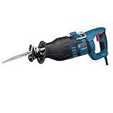 Bosch Professional Säbelsäge GSA 1300 PCE (Leistung 1.300 Watt, max. Schnitttiefe: 230mm, mit SDS und Constant Electronic, inkl. 2 Sägeblätter (Holz/Metall), Handwerkoffer)