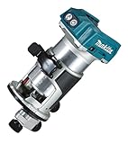 Makita DRT50ZJX2 Multifunktionsfräse (18V, inklusive 3 Fräsmodule im MAKPAC, ohne Akku, ohne Ladegerät, 800 Watt) Blau