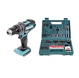 Makita DHP 482 Z Akku Schlagbohrschrauber 18V 62Nm Solo + Makita Bit & Bohrer-Set 100-teilig