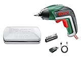 Bosch Akkuschrauber IXO (5. Generation, 10 Bits, USB Ladegerät, Dose, 3,6 Volt, 1,5 Ah)