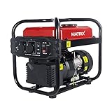 Matrix Notstromaggregat Benzin 2000 Watt Inverter Stromerzeuger Benzin Generator Stromaggregat tragbar Stromgenerator IG 2000i | 4 Takt | 2x230V | leicht 21,5kg Gewicht