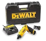 DEWALT Akku-Knickschrauber DCF680G2 (7.2V, 1.0Ah, Zwei-Positions-Handgriff (Pistolen- & Stabgriff), 16-stufiges Drehmoment, Diodenring mit 2 LEDs, inkl. 2 Li-Ion Akkus, Schnellladegerät und Koffer)