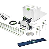 Festool Tauchsäge TS 55 FEBQ Plus FS 577010 + Tasche Hebelzwinge Splitterschutz