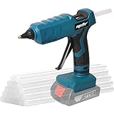 Mellif Akku Heißklebepistolefür Bosch 18V Akku GBA/GBA ProCORE, kabellos Heißklebepistole ,45s schnell Aufheizung Klebepistole mit 20PCS Klebestifte, ideal für DIY, Reparaturen (KEIN Akku)