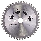 Bosch 1x Kreissägeblatt Special (Sägeblatt für Holz, Nichteisenmetalle, Kunststoffe, Ø 150 x 2.2/1.6 x 20/16 mm, 42 Zähne, FT, mit 1x Reduzierring 16 mm, Zubehör Kreissäge)