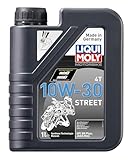 LIQUI MOLY Motorbike 4T 10W-30 Street | 1 L | Motorrad Synthesetechnologie Motoröl | Art.-Nr.: 2526, farblos