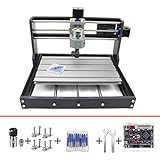 RATTMMOTOR CNC 3018 Pro Engraving Machine,3 Achsen GRBL Streurung, 4G-USB-Flash-Laufwerk, Arbeitbereich 300x180x450mm,ER11 Engraver Fräsmaschine für PVC PCB Holzschnitzen DIY Engraver Fräsmaschine