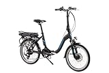 F.lli Schiano Solar 20 Zoll E-Bike Pedelec, e Bike Elektrofahrräder für Herren/Damen bis 25 km/h Klapprad mit Motor Shimano Gang Getriebe Comfort Fahrrad für Erwachsene Bicycle Elektrofahrrad