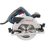 Bosch Professional Kreissäge GKS 55 + GCE (inkl. Innensechskant, 1x Kreissägeblatt, Standard for Wood speed, 165 x 1,7 x 20 mm, 12, Parallelanschlag, Vakuumadapter)