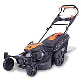 FUXTEC Zero Turn Benzin Rasenmäher mit schwenkbarer Vorderachse FX-RM5170agile, Hinterradantrieb Gartenmäher, Schnittbreite 51 cm, EasyClean-Funktion, 7-stufige Höhenverstellung, 60 L Grasfangkorb