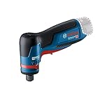 Bosch Professional 12V System Akku Geradschleifer GWG 12V-50 S (bürstenloser Motor, 5 Drehzahlstufen, inkl. Schraubenschlüssel, Spannzange mit Überwurfmutter 6 mm, ohne Akku/ Ladegerät)