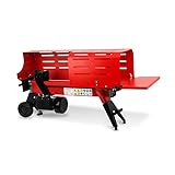 EBERTH Holzspalter Brennholzspalter Hydraulikspalter Elektrisch 2200W, mit 7t Spaltkraft und Käfig, max. bis 52cm Holzlänge und 25cm Durchmesser, Transporträder, 230V, Liegend