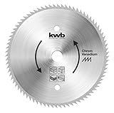 kwb Kreissägeblatt 130 x 16 mm, Made in Germany, sehr feine Schnitte, Sägeblatt geeignet für Holzpaneele, Profilholz und Weichholz