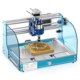 Genmitsu CNC-Fräsmaschine 3018-PROVer V2, Graviermaschine-Kit mit Aluminium Rahmen, GRBL Steuerung, Not Aus Schalter, CNC-Fräse für Holz Acryl MDF