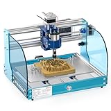 Genmitsu CNC-Fräsmaschine 3018-PROVer V2, Graviermaschine-Kit mit Aluminium Rahmen, GRBL Steuerung, Not Aus Schalter, CNC-Fräse für Holz Acryl MDF