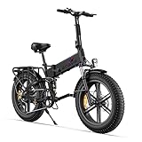 ENGWE E-Bike Herren E-Faltrad Klapprad mit 48V 13Ah herausnehmbarer Akku, 250W Elektrofahrrad 20'×4.0' Fat Tire 7-Gang-All-Terrain ebike Einer Reichweite von 100 km