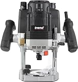 Trend T8 12mm Dual-Mode Oberfräse für die Werkstatt, Entwickelt für den Einsatz per Hand und am Frästisch, 2200 W, 230V, Schwarz, T8EK/EURO